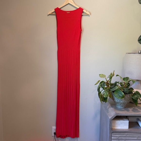 MICHAEL KORS Ribbed Knit Tank Dress in Red Coral sz M EUC - Picture 14 of 15
